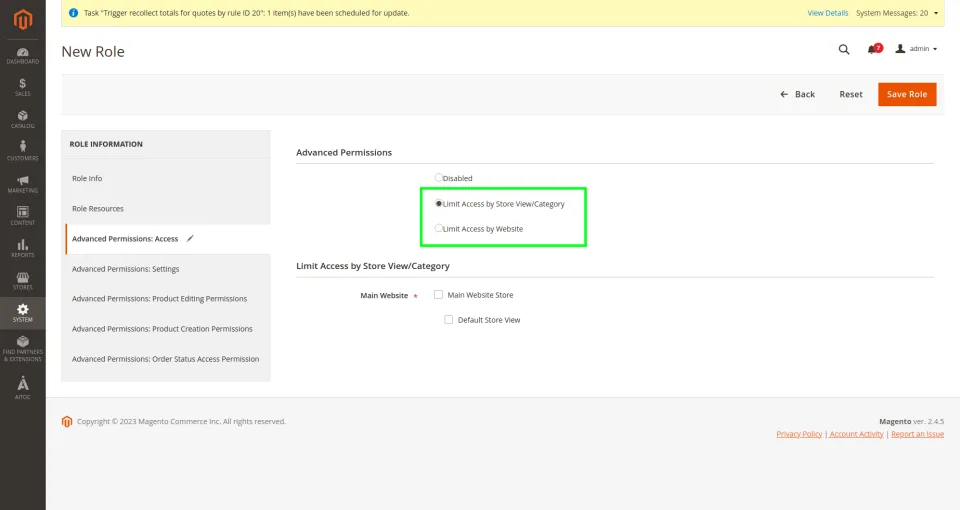 Advanced Permissions for Magento 2